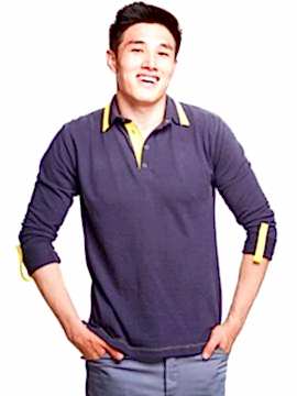 Рубашка-поло мужская с длинным рукавом М-1-1