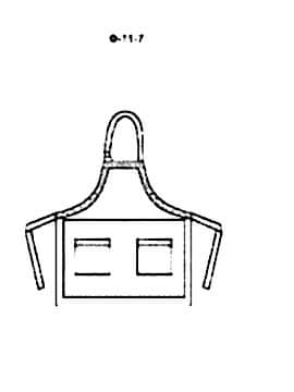 Фартук с нагрудником модель Ф-11-7
