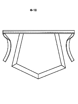 Фартук без нагрудника модель Ф-18