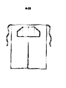 Фартук без нагрудника модель Ф-29