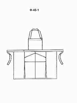 Фартук с нагрудником модель Ф-46-1