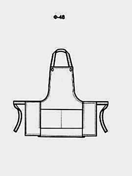 Фартук с нагрудником модель Ф-48