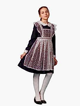 Платье школьное для девочки линейка гимназии «Лидер»