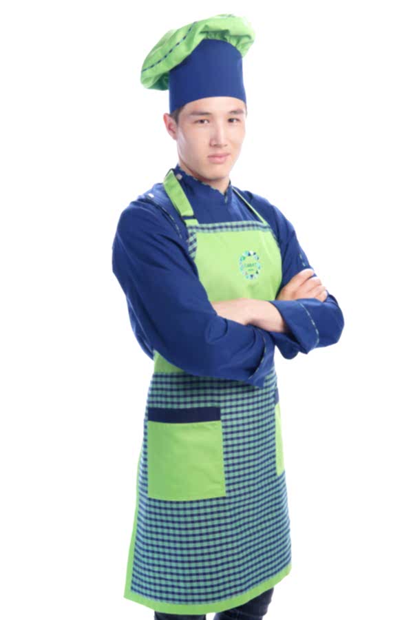 Костюм повара: китель КП-11-9, фартук Ф-11-7, брюки БРМ-1-1 и головной убор ГУ-23-1