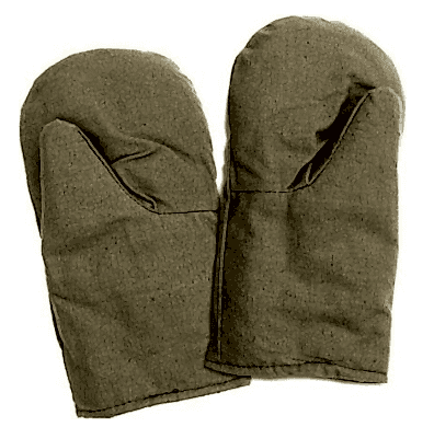 Рукавицы утепленные брезентовые