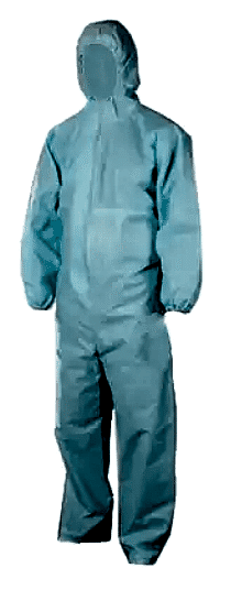 Комбинезон защитный одноразовый с капюшоном, ламинированный