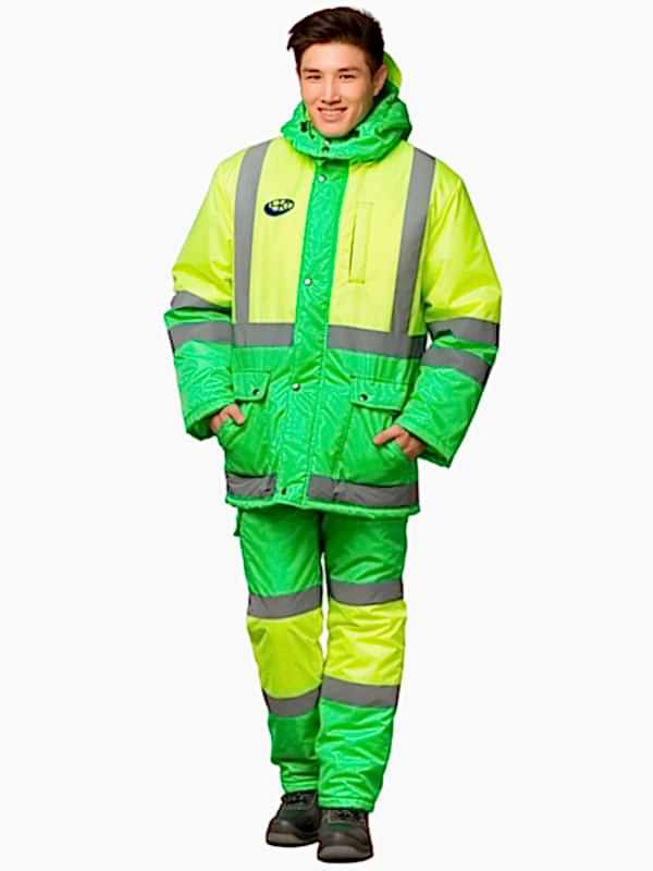 Костюм мужской утепленный: Куртка-парка модель К-21-8 и Полукомбинезон модель  ПК-1-3-1